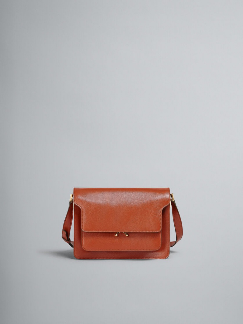 Marni Trunk Soft Medium Bag δερματινα καφε | GRJKU38005