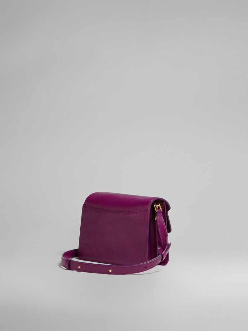 Marni Trunk Soft Medium Bag δερματινα μωβ | GRJVR68948