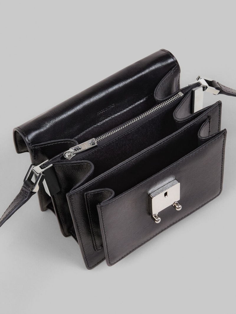 Marni Trunk Soft Mini Bag δερματινα μαυρα | AGRWC40187