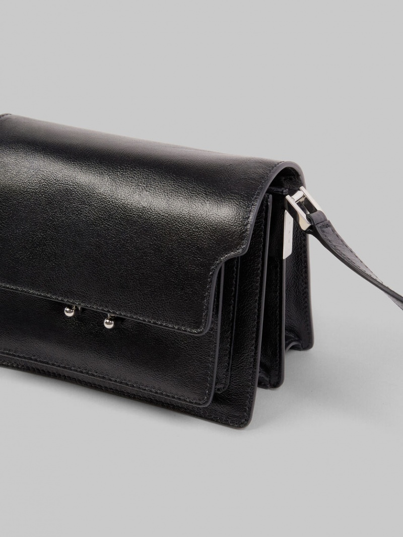 Marni Trunk Soft Mini Bag δερματινα μαυρα | AGRWC40187