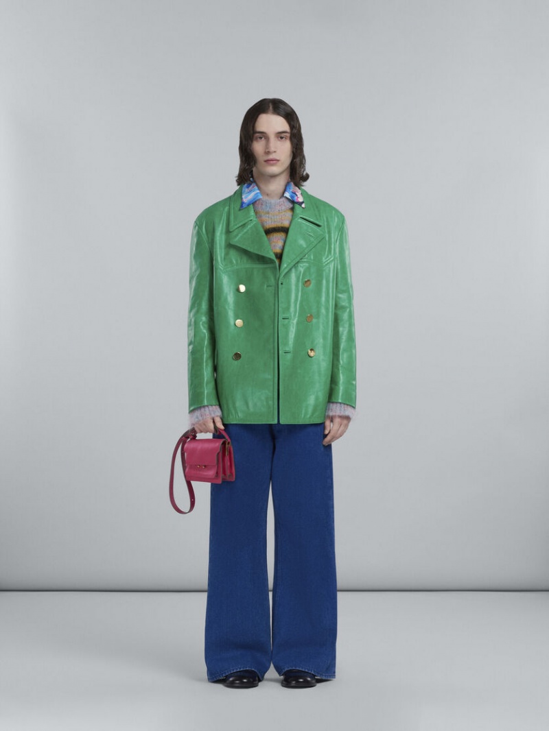 Marni Trunk Soft Mini Bag δερματινα φουξια | BGRSO26776