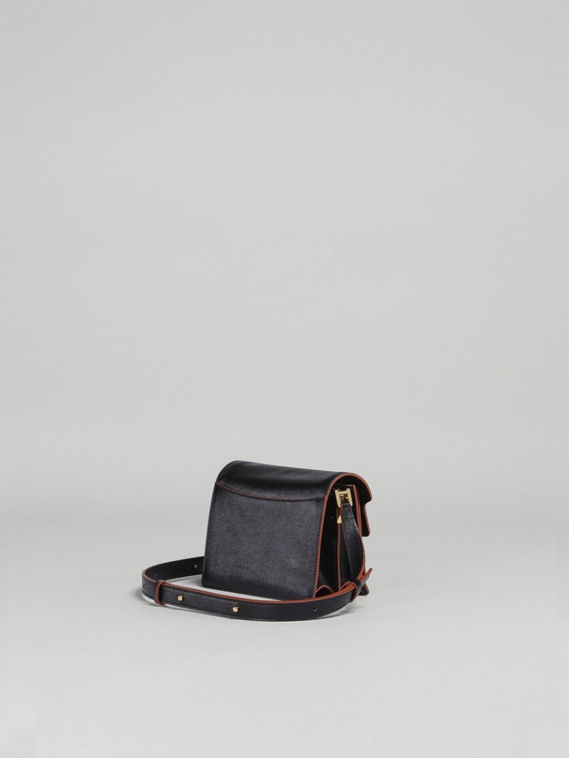 Marni Trunk Soft Mini Bag δερματινα μαυρα | DGRKV88481