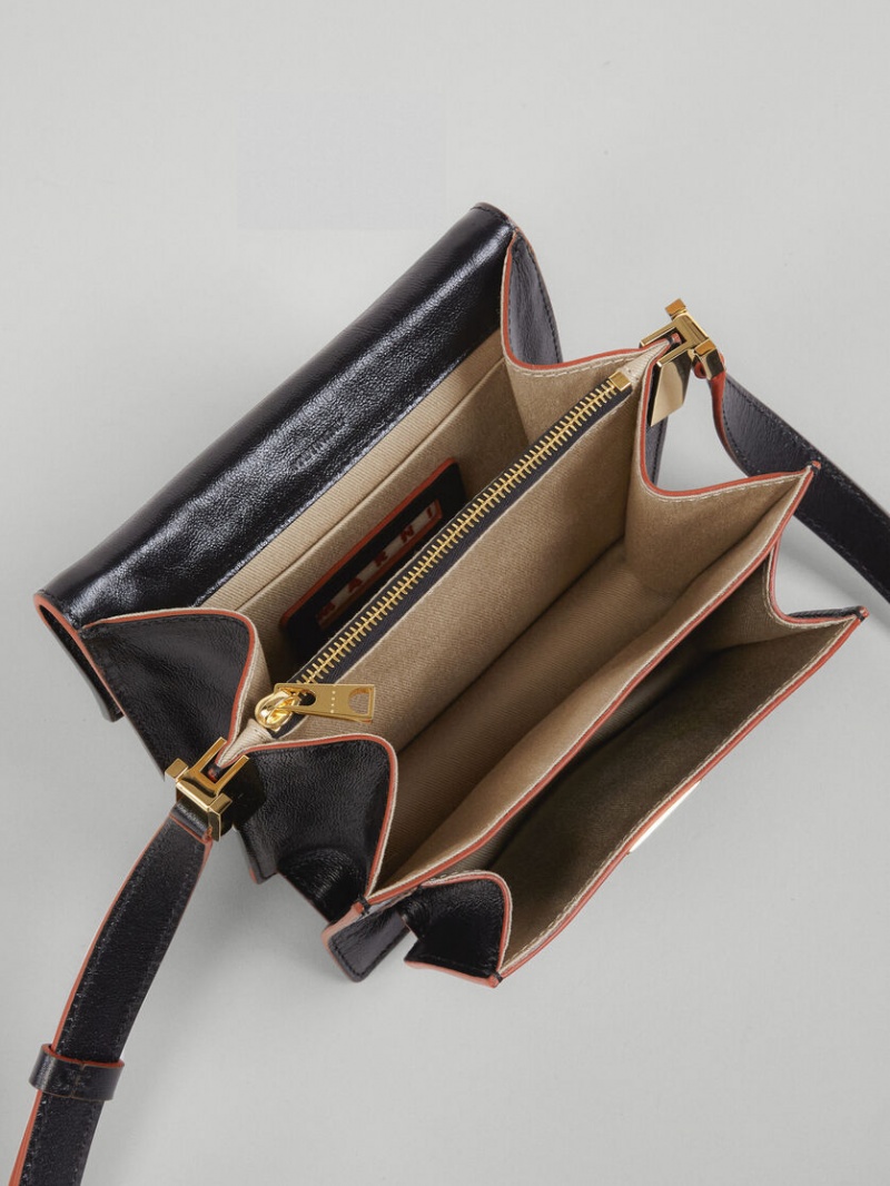 Marni Trunk Soft Mini Bag δερματινα μαυρα | DGRKV88481