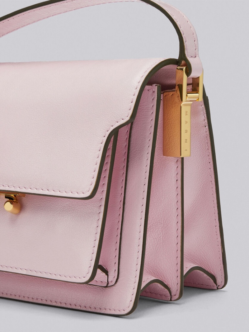 Marni Trunk Soft Mini Bag δερματινα ροζ | MGRHR37379