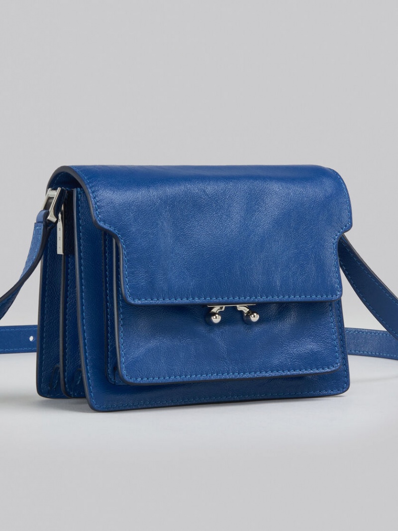 Marni Trunk Soft Mini Bag δερματινα μπλε | TGRPQ50127
