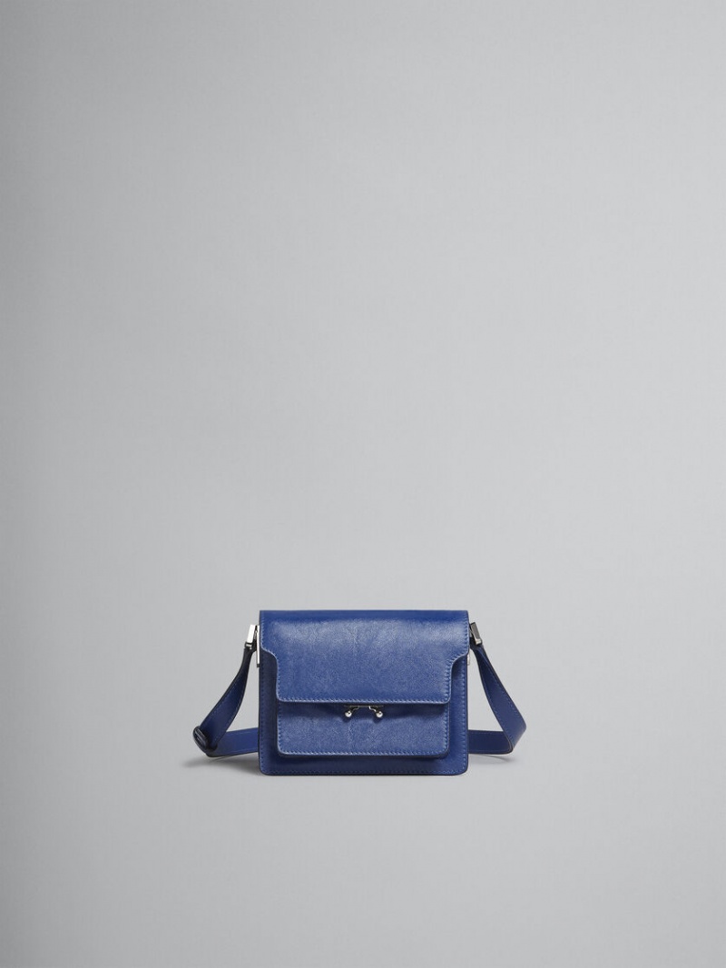 Marni Trunk Soft Mini Bag δερματινα μπλε | TGRPQ50127