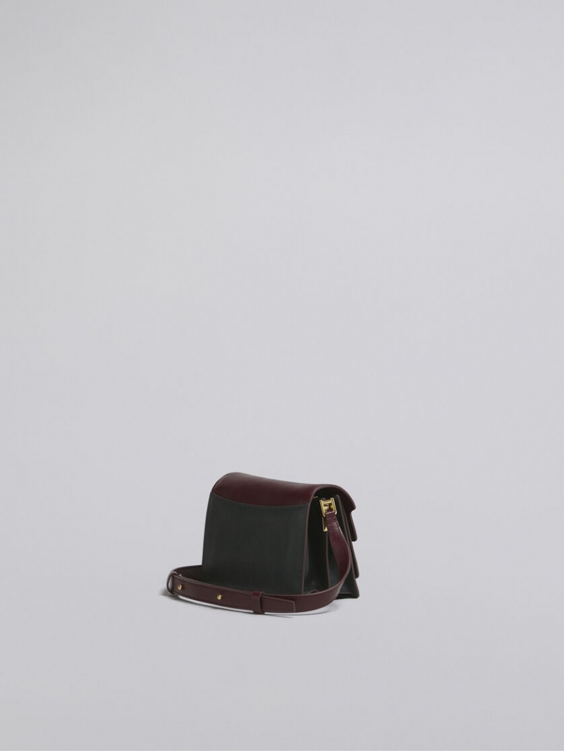 Marni Trunk Soft Mini Bag δερματινα πρασινο μπορντο | GRNEJ82409