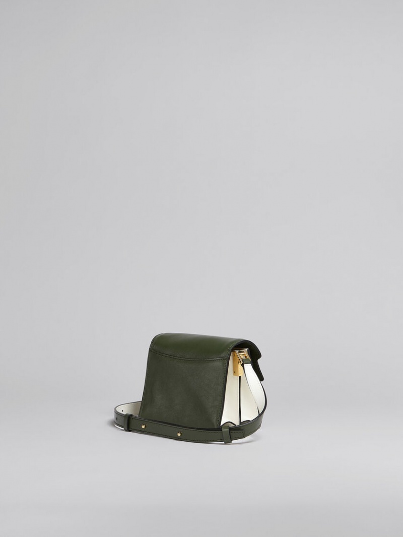 Marni Trunk Soft Mini Bag δερματινα πρασινο ασπρα | PGRQX88070