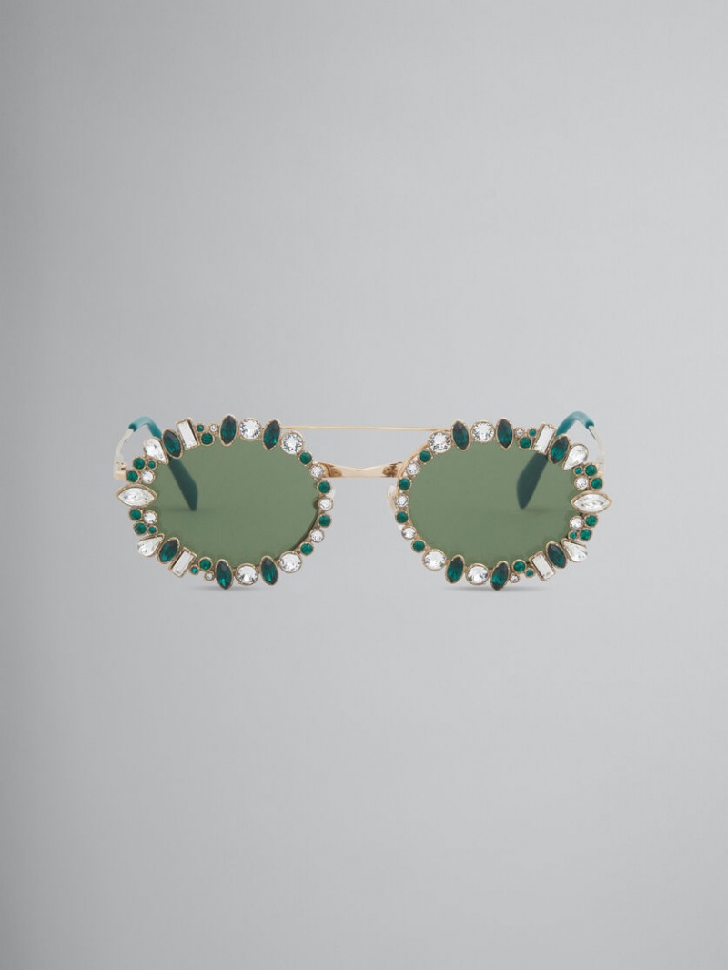 Marni Waitomo Caves Glasses χρυσο χρωμα | LGRSX71107