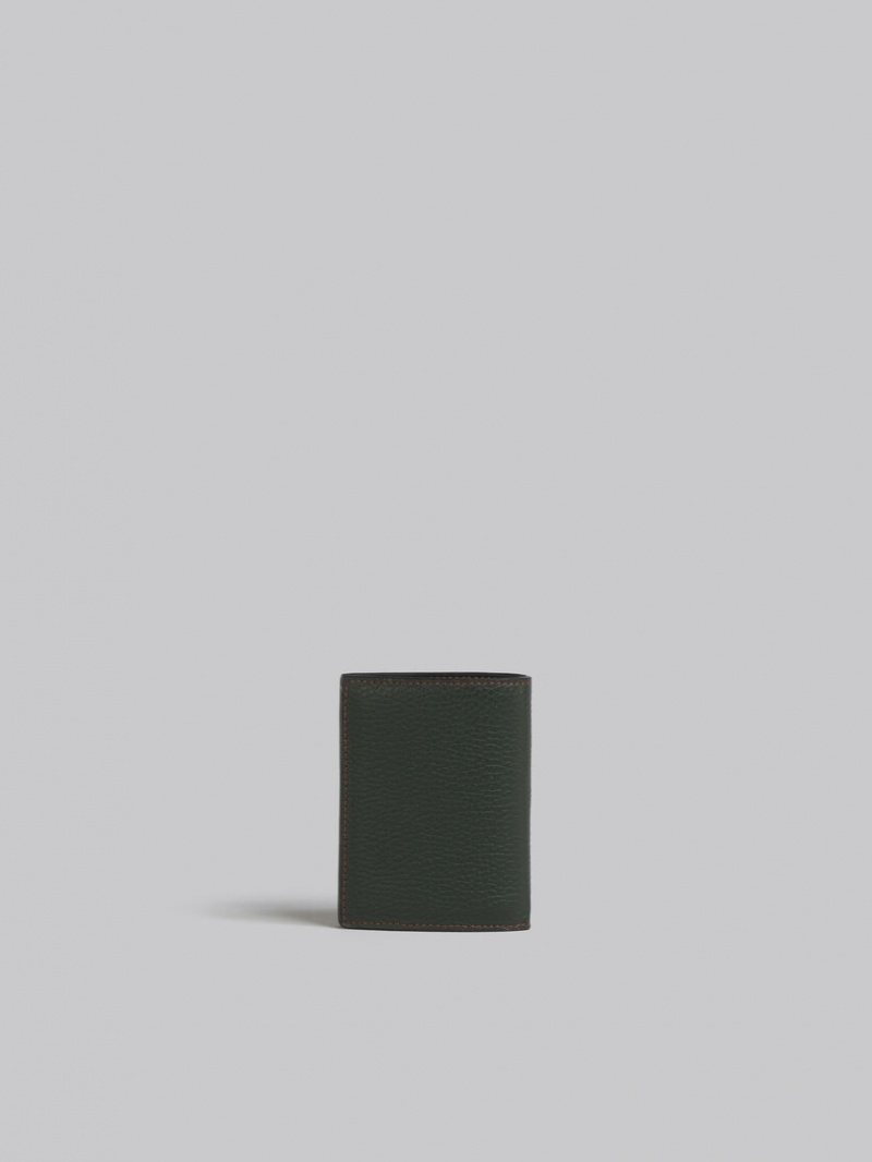 Marni δερματινα Bifold Card Case Ελιά πρασινο | LGRSX99321