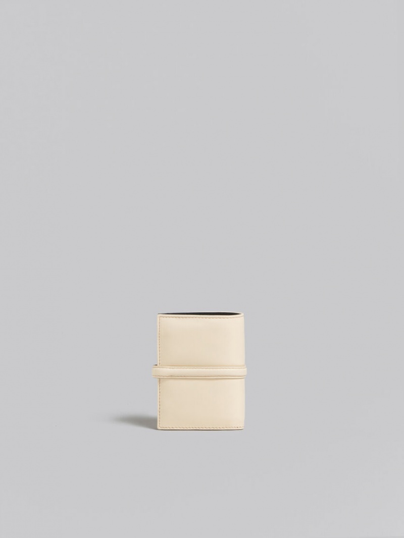 Marni δερματινα Bifold Prisma Wallet ασπρα | ZGRNQ22361