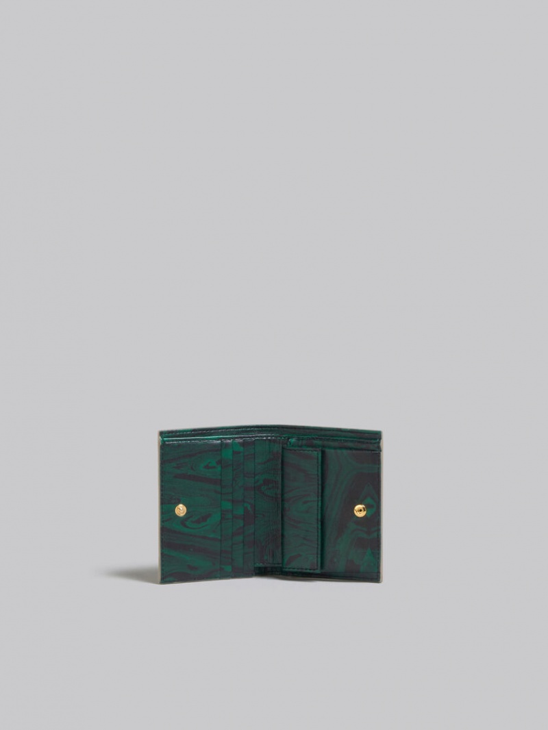 Marni δερματινα Bifold Venice Wallet With Marbled Interior ανοιχτο καφε | UGRTG16513