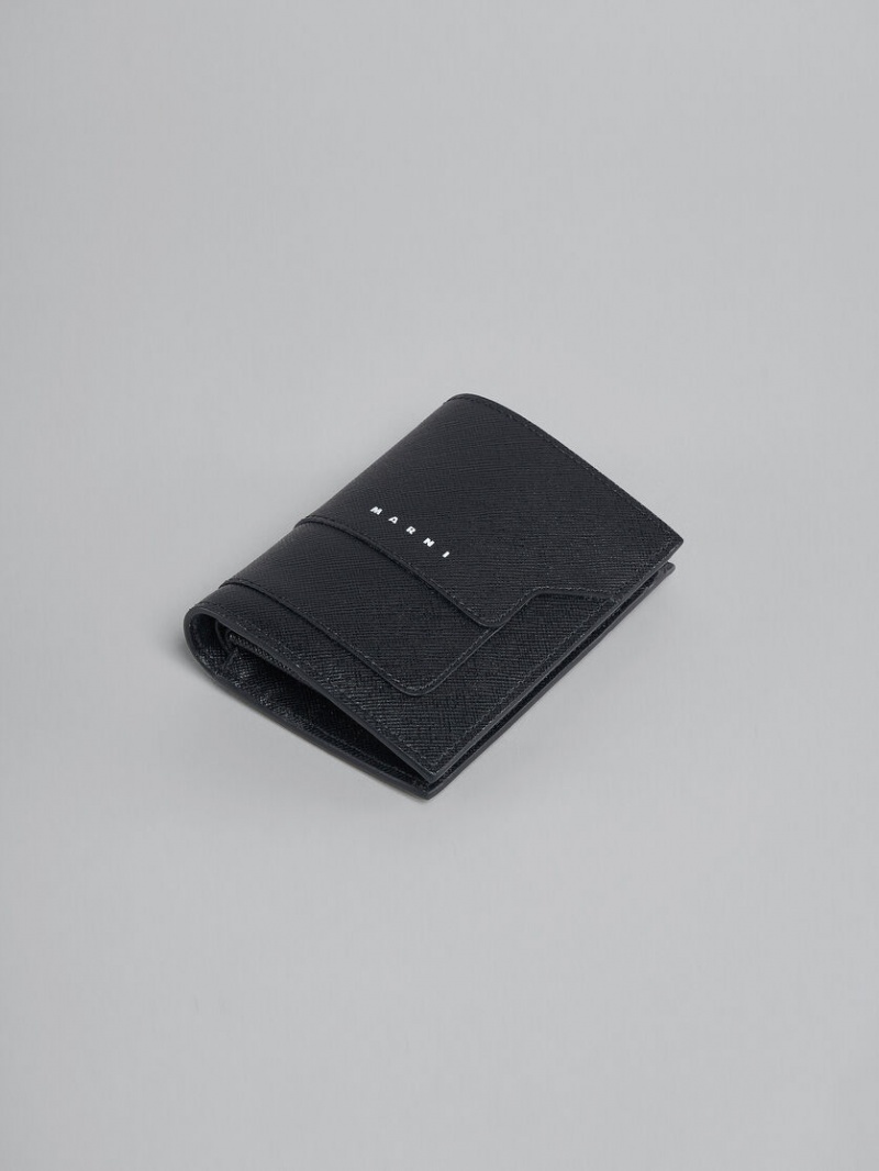 Marni δερματινα Bi-fold Wallet μαυρα | SGRVO15437