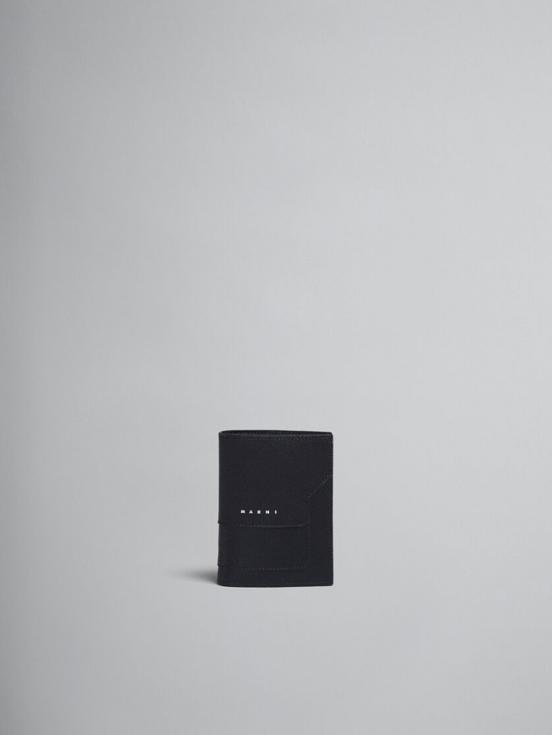 Marni δερματινα Bi-fold Wallet μαυρα | SGRVO15437