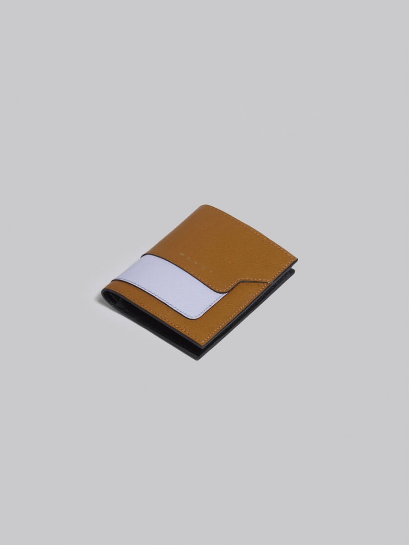 Marni δερματινα Bi-fold Wallet καφε μωβ μαυρα | GRJVR77747