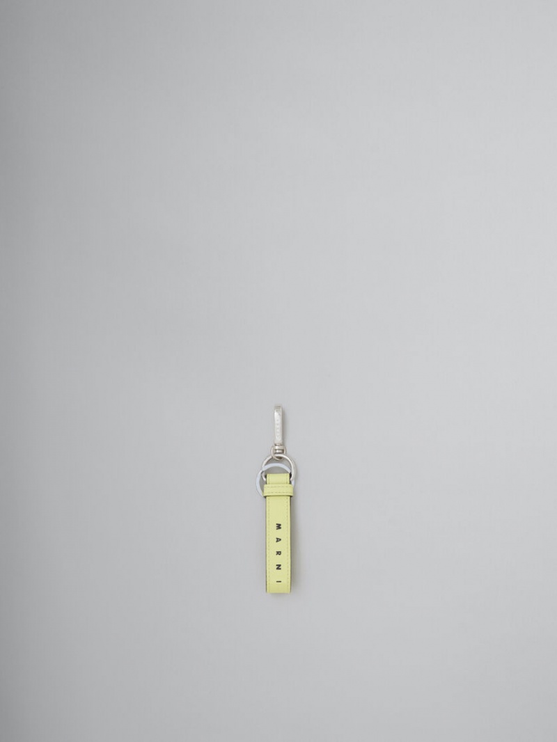Marni δερματινα Keyring κρέμα | GRZDE17263