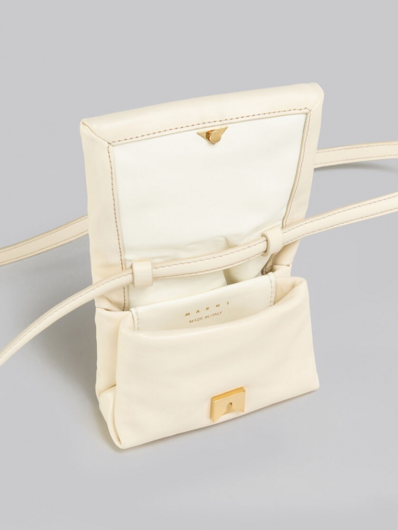 Marni δερματινα Mini Pouch ασπρα | EGRVG56140