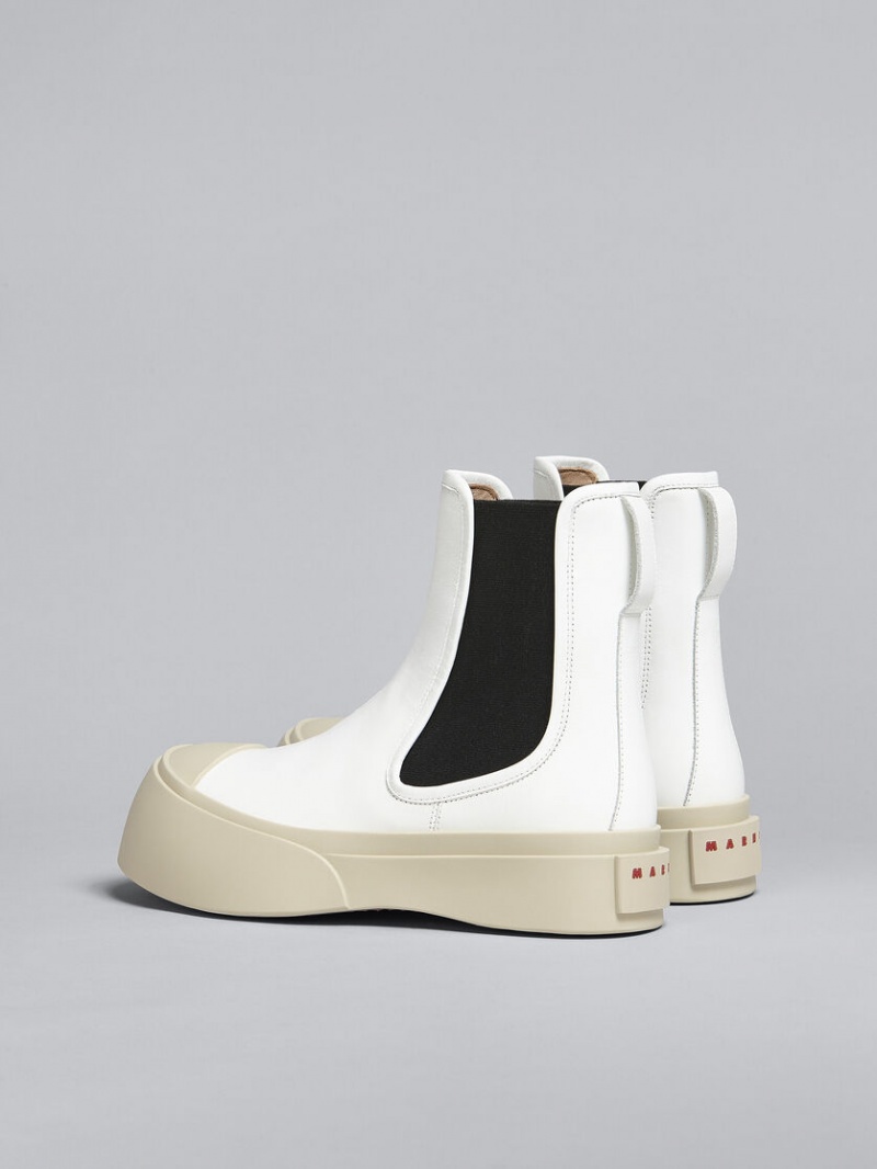 Marni δερματινα Pablo Chelsea Boot ασπρα | GRNZX74179