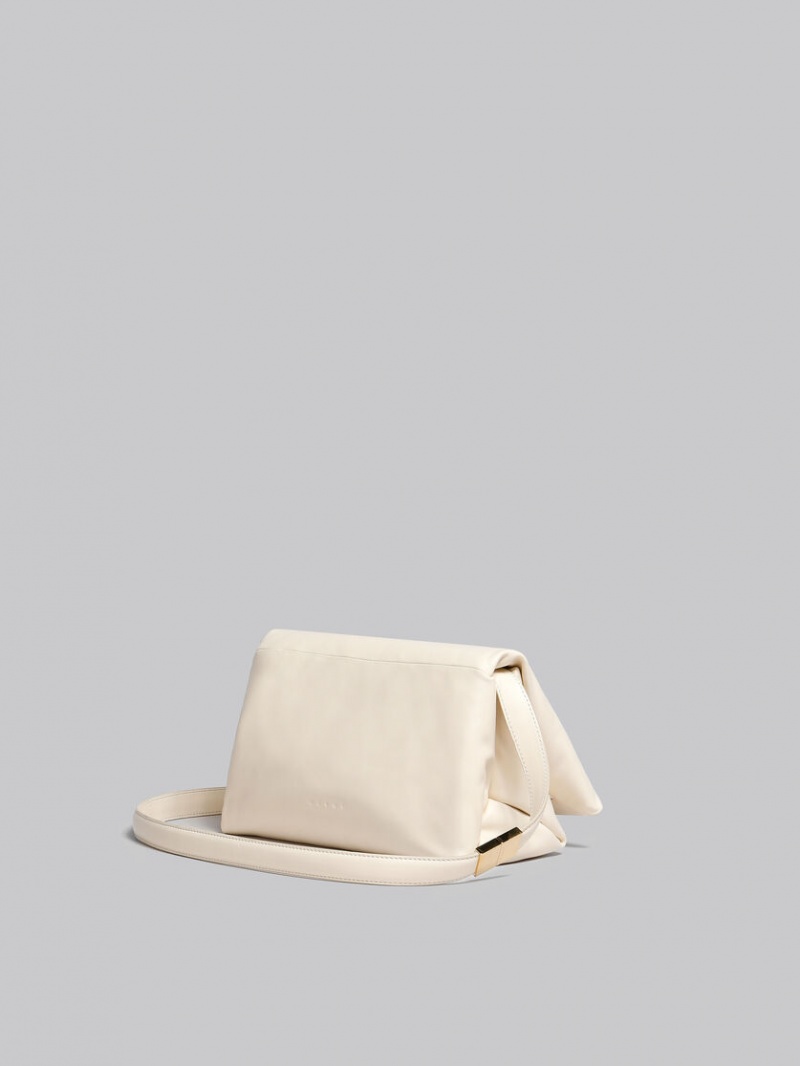 Marni δερματινα Prisma Shoulder Bag ασπρα | GRICD97960