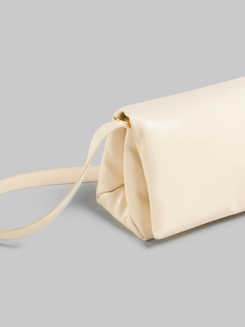 Marni δερματινα Prisma Shoulder Bag ασπρα | GRICD97960