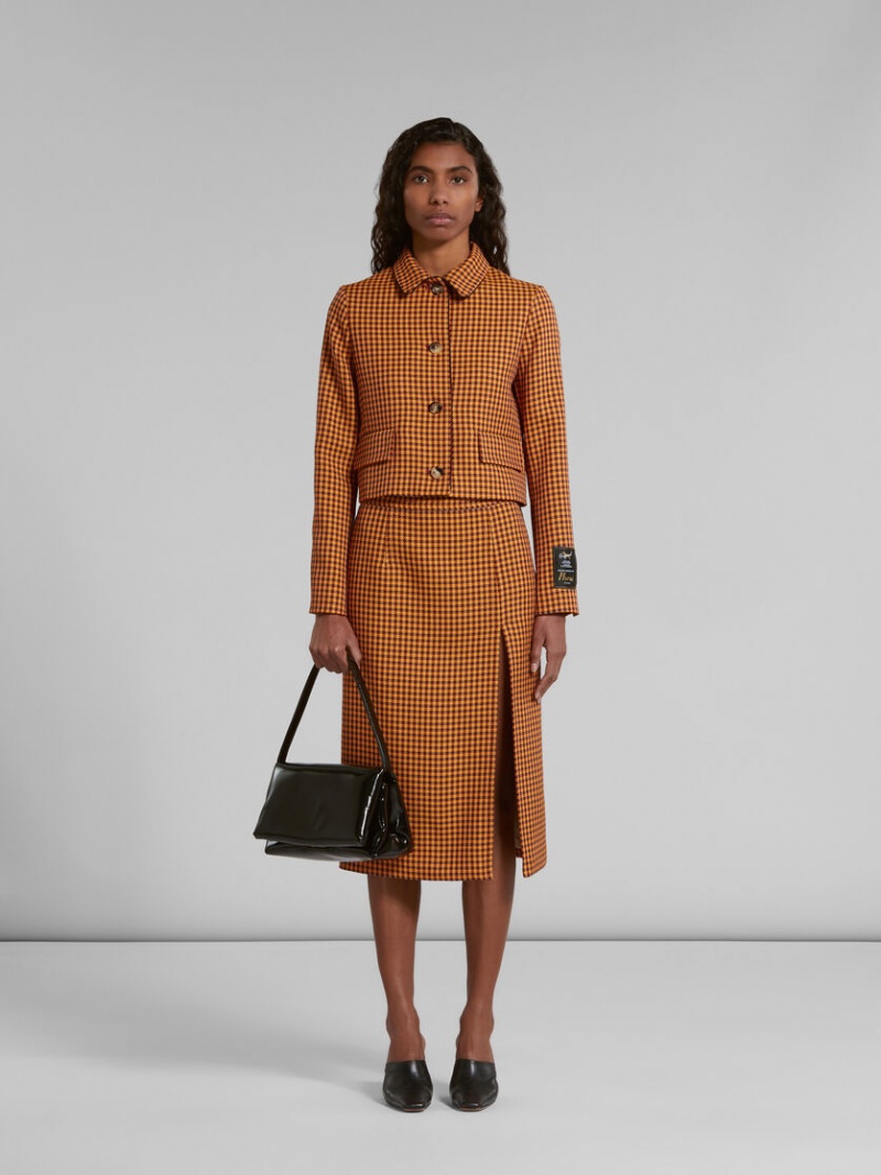 Marni λουστρινι Prisma Shoulder Bag μαυρα | GRNZX51229