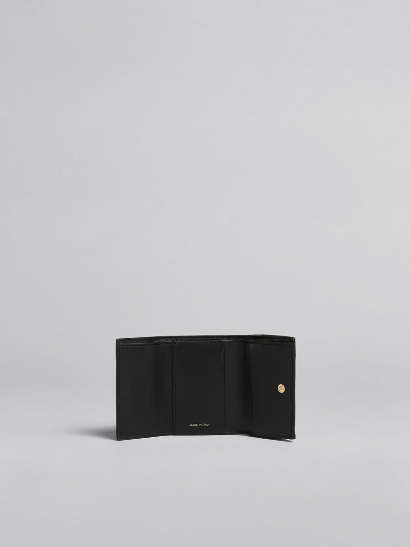 Marni δερματινα Tri-fold Wallet καφε | DGRKV31569