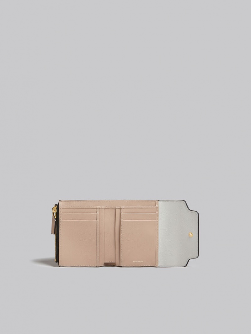 Marni δερματινα Wallet πορτοκαλι ασπρα Μπεζ | GREAH19528